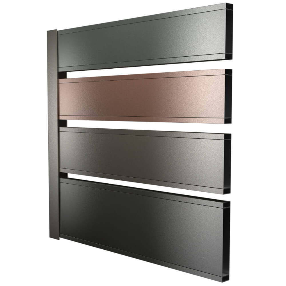 Набор для стенда МЕТАЛЛОПЛАНКЕН (10, 10, 12, 15см) 400х530мм цвета в ассортименте