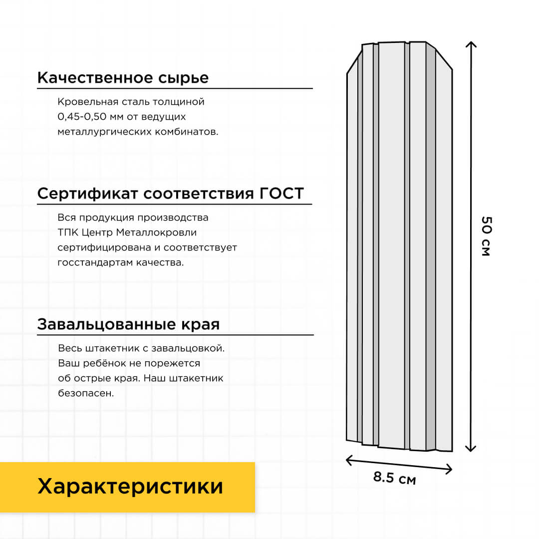 Декоративный заборчик «Нарядный Палисадник» высота 0.5м разноцветный